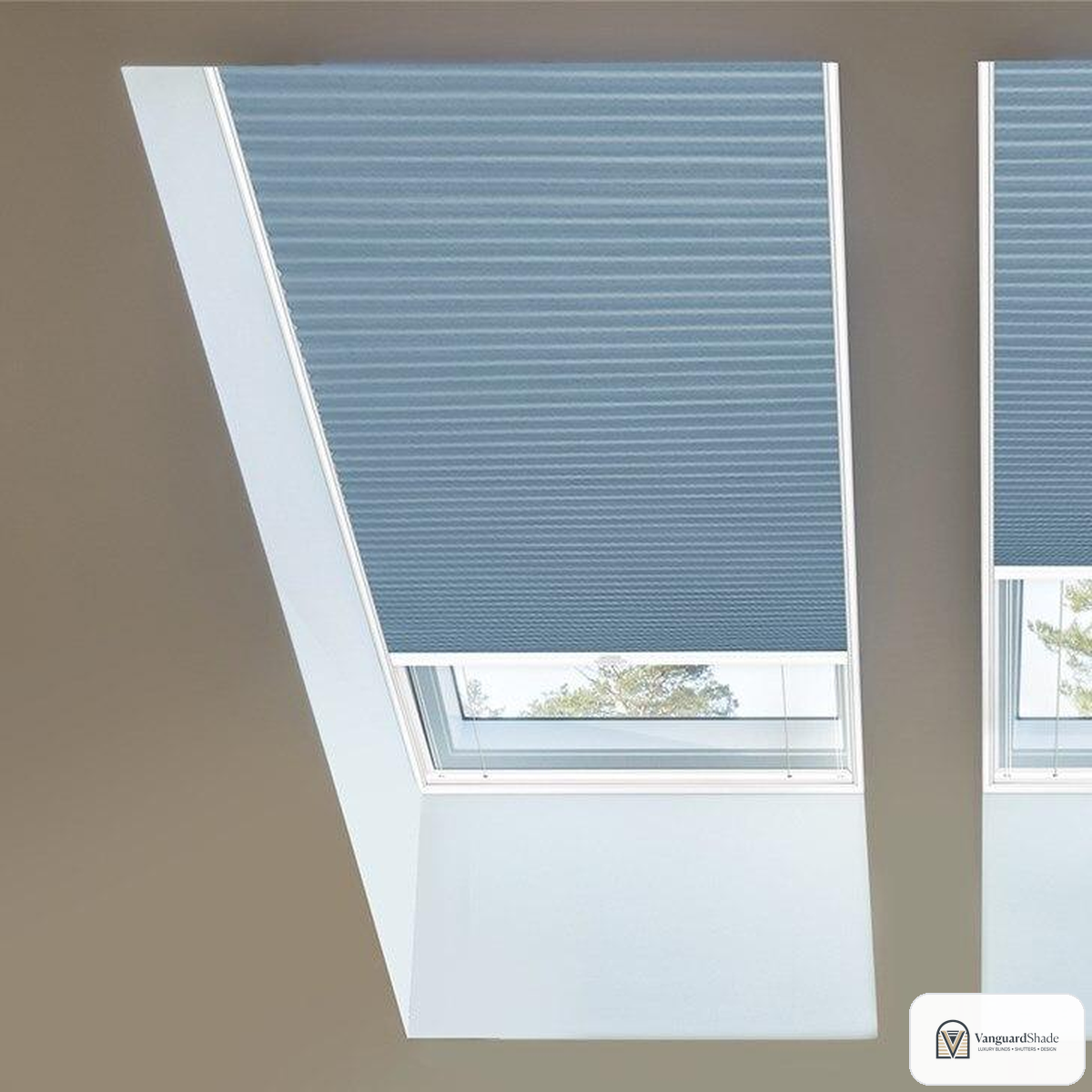 Vanguard Shade Skylight Cellular Shade, Blackout, Custom Cut - alternate view