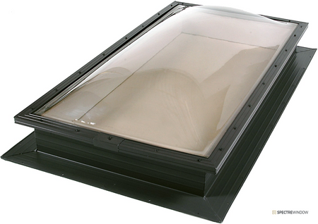 Spectre Window 22.5 in. x 30.5 in. Fixed Self Flashing Aluminum Skylight with Double Strength Glass - alternate view
