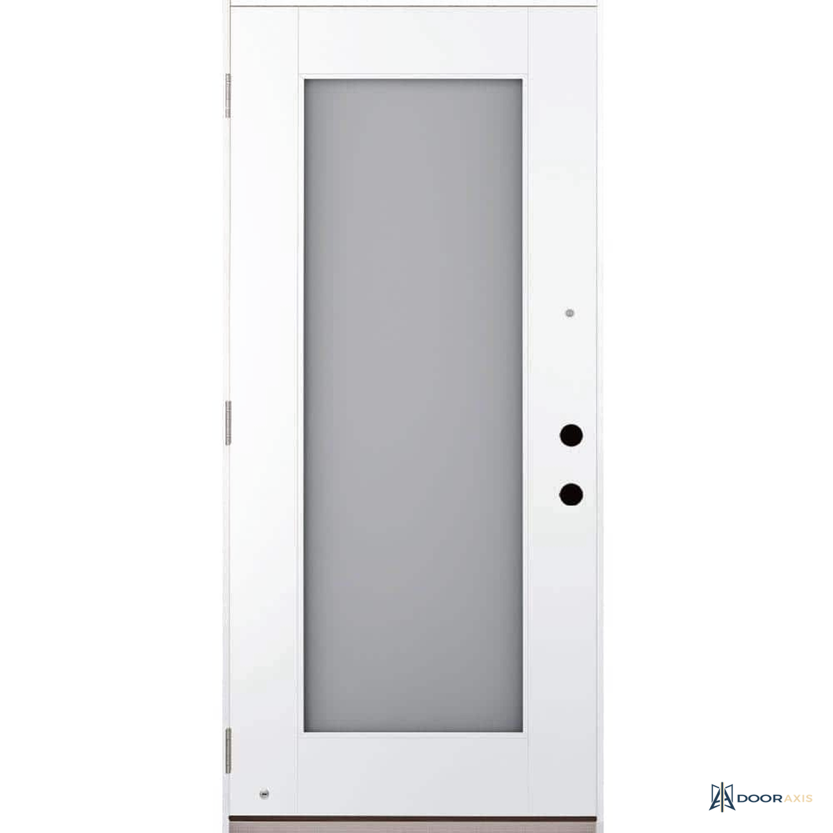 Door Axis 36 in x 80 in Switchable Privacy Glass Full Lite Fiberglass Prehung Front Door - angle view