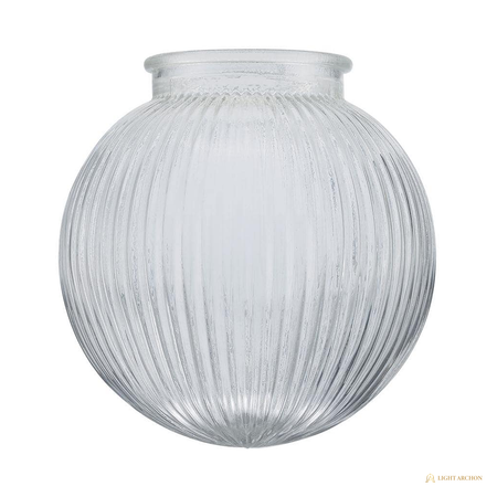 Light Archon Opaline 6 in. Spherical Glass Replacement Shade with 3.25 in. Lip Fitter - angle view