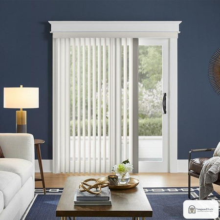 Vanguard Shade 3.5 in. PVC Vertical Blind Kit, Sliding Door, Custom Cut - alternate view
