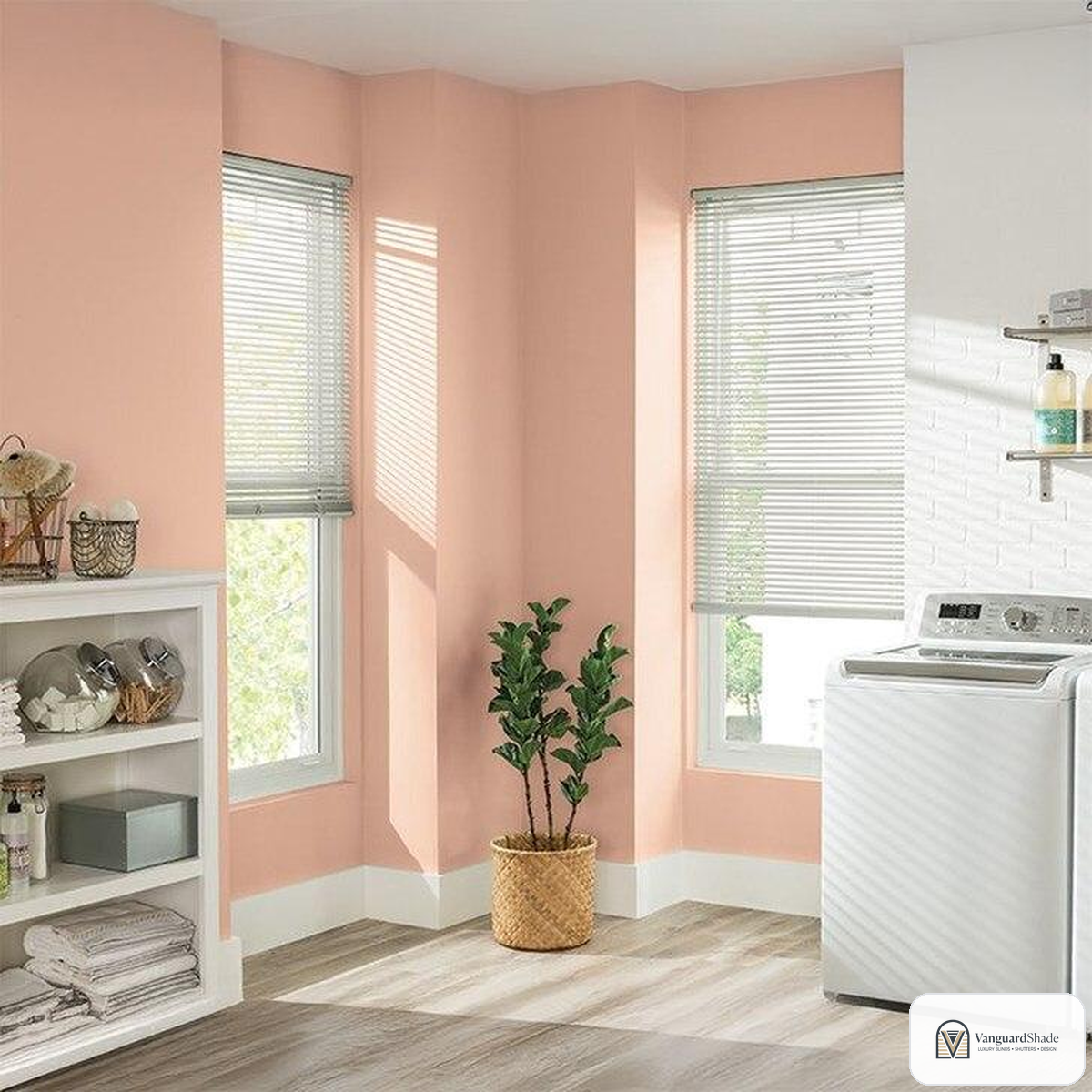 Vanguard Shade 1 in. Vinyl Mini Blind, Corded, Stock Sizes - alternate view