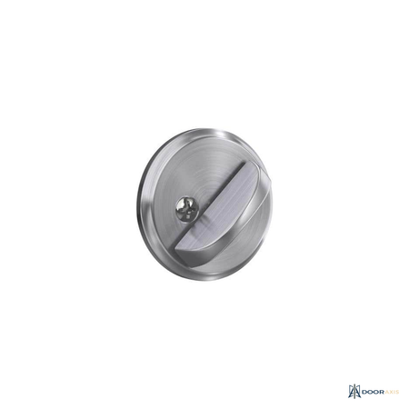 Door Axis Satin Chrome Grade 1 Single Cylinder Deadbolt, Light Commercial - angle view