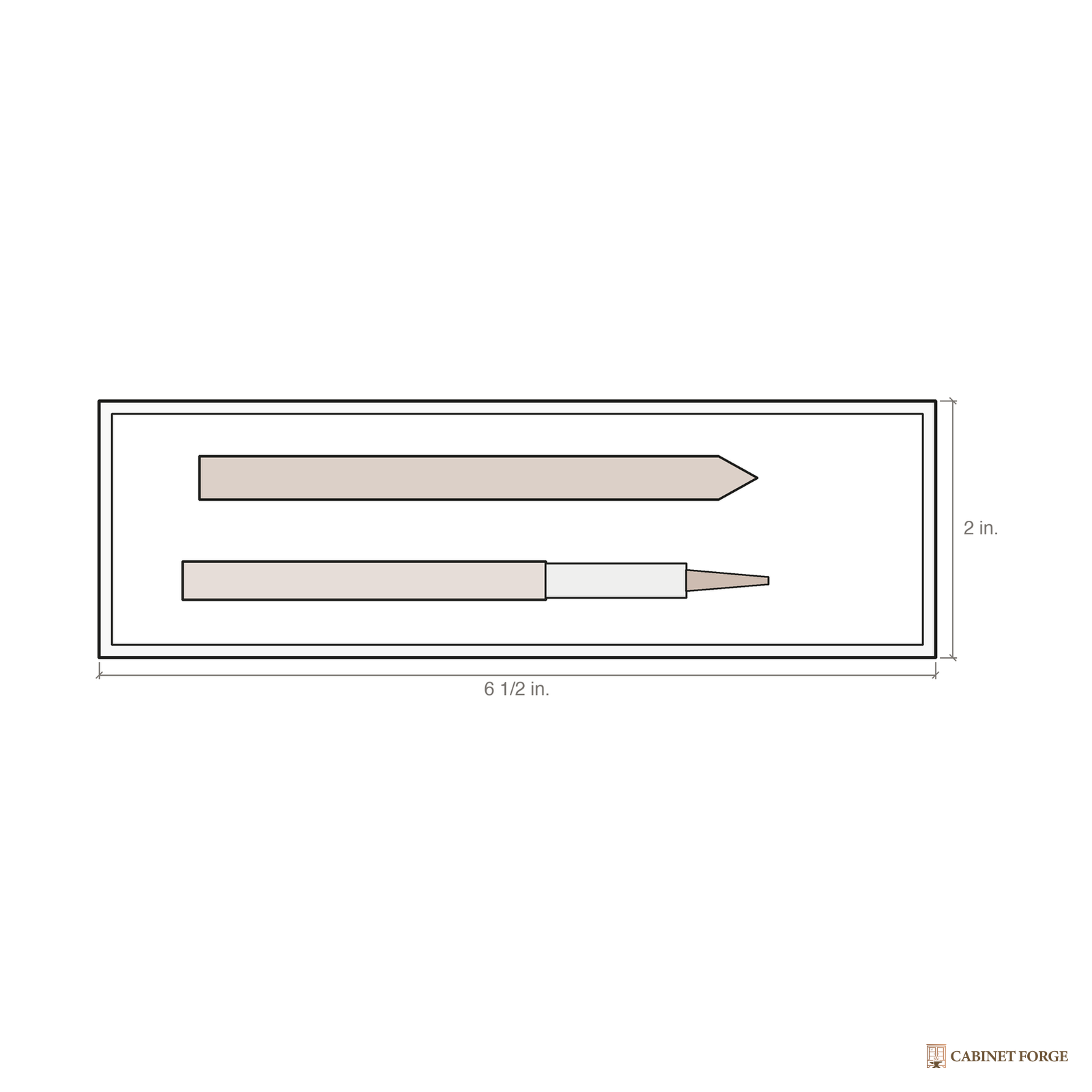 Cabinet Forge Finish Samples and Touch-Up Kit - alternate view