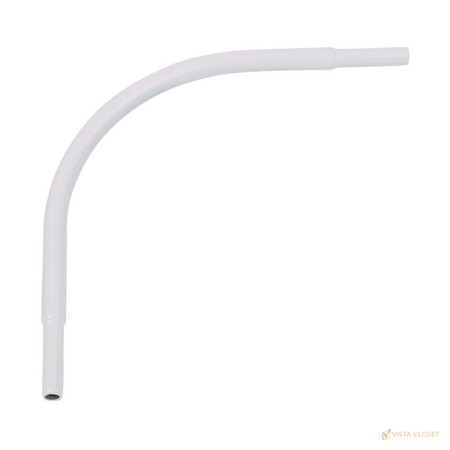 Vista Closet 72 in. White Glide Closet Rod for Ventilated Shelving - alternate view