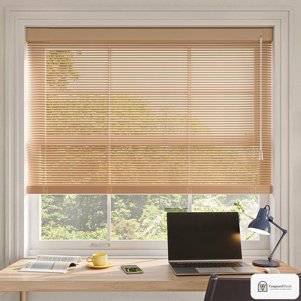 Vanguard Shade 1 in. Cordless Aluminum Mini Blind, Custom Cut Width - alternate view