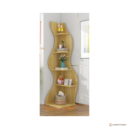 Cabinet Forge White Wave Corner Shelf - alternate view