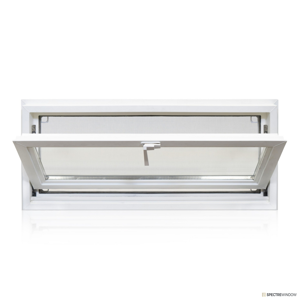 Spectre Window 31.75 in. x 13.75 in. Tilting Vinyl Basement Hopper Window - alternate view