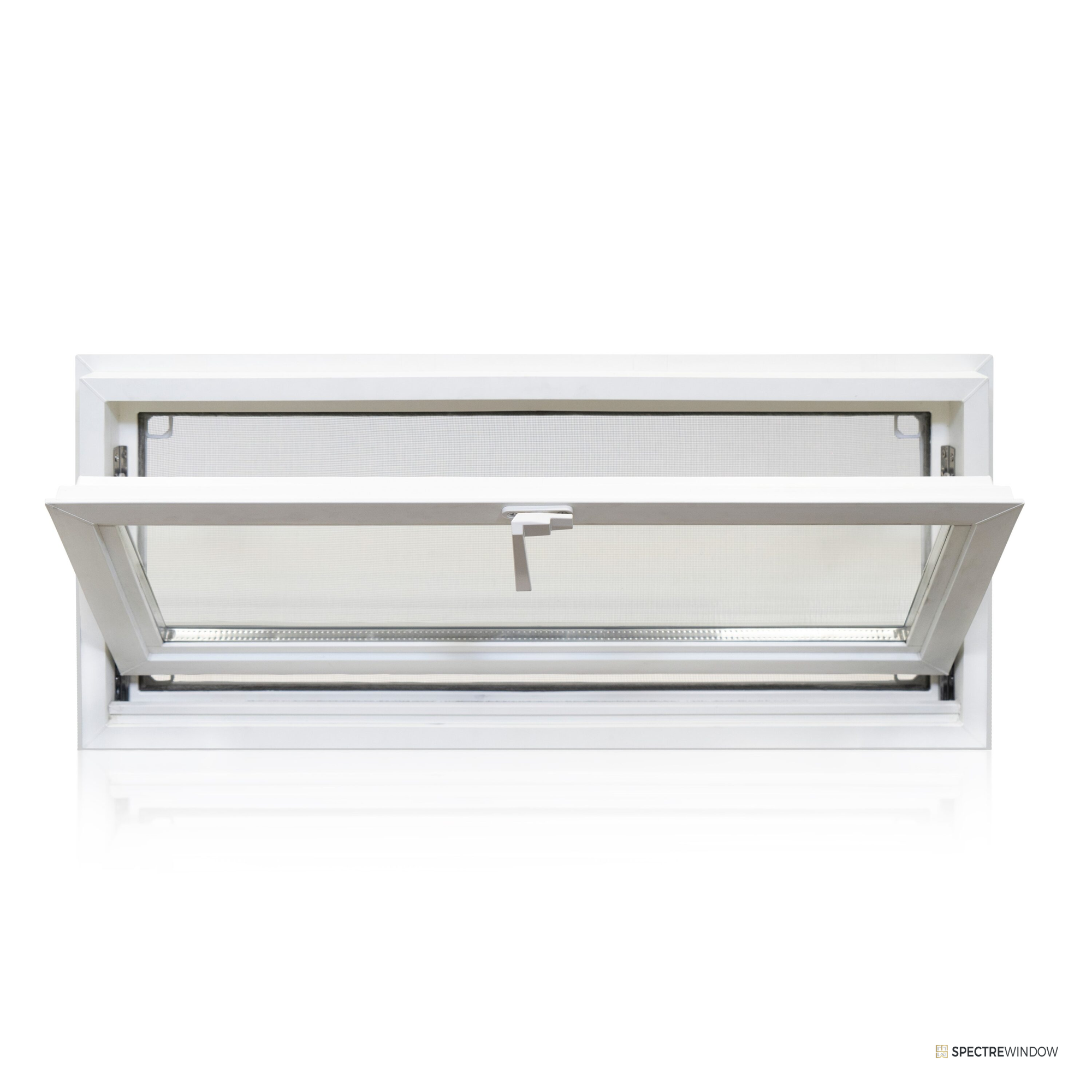 Spectre Window 31.75 in. x 13.75 in. Tilting Vinyl Basement Hopper Window - alternate view