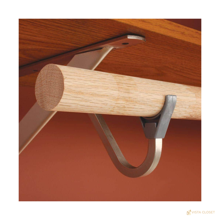 Vista Closet 96 in. Heavy-Duty Wood Closet Rod - alternate view