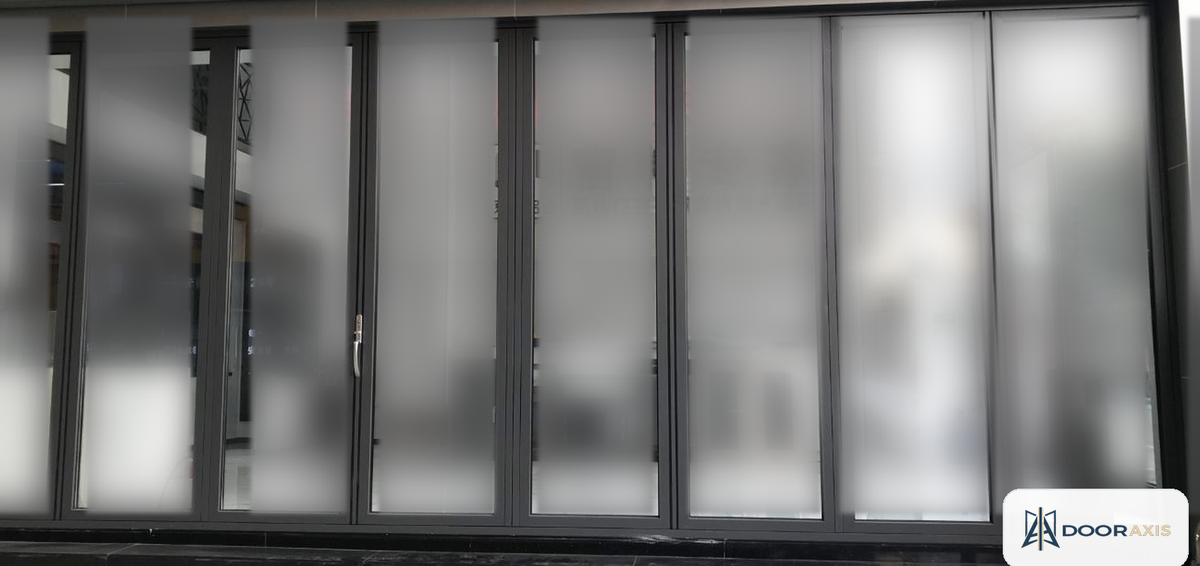 Door Axis 68 Series Aluminum Bi-Fold Patio Door System, Insulated Glass - angle view