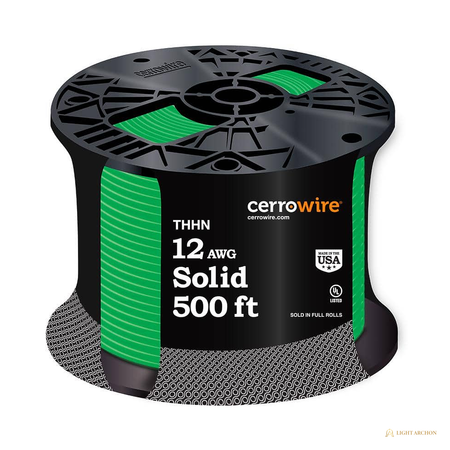Light Archon SolidCore 12 AWG Solid Copper THHN Wire - angle view