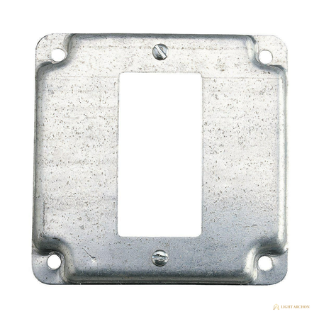 Light Archon RiseWorks Steel Covers for 4 in. Square Boxes - angle view