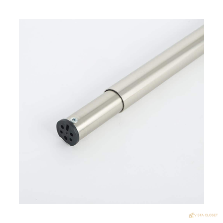 Vista Closet 48 in. to 72 in. Adjustable Steel Closet Rod - alternate view