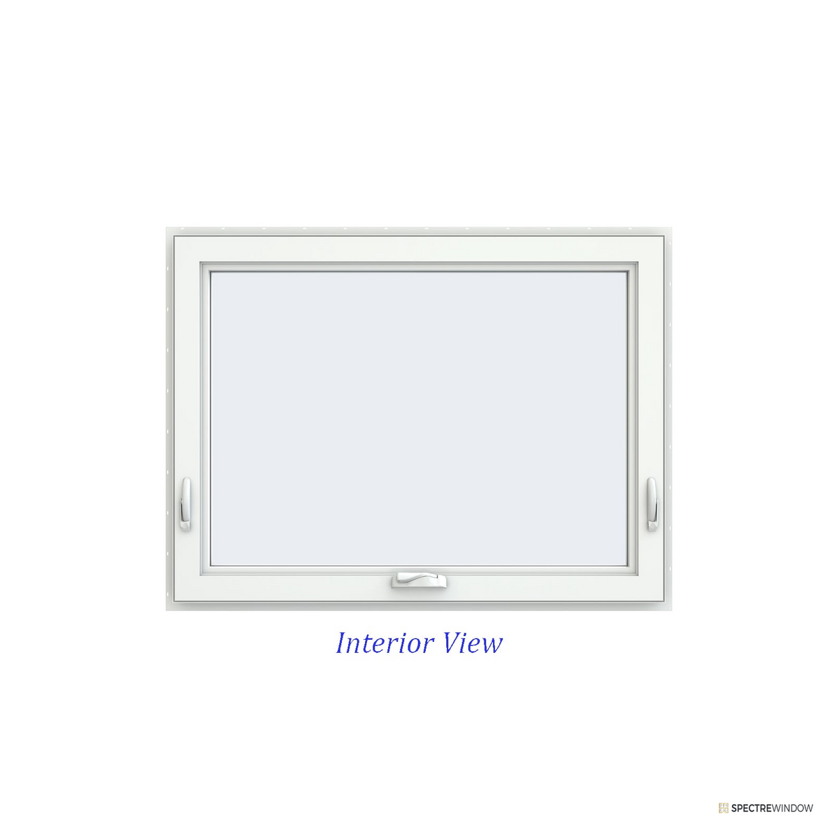 Spectre Window 47.5 in. x 35.5 in. Vinyl Awning Window with Low-E Insulated Glass, Black - alternate view