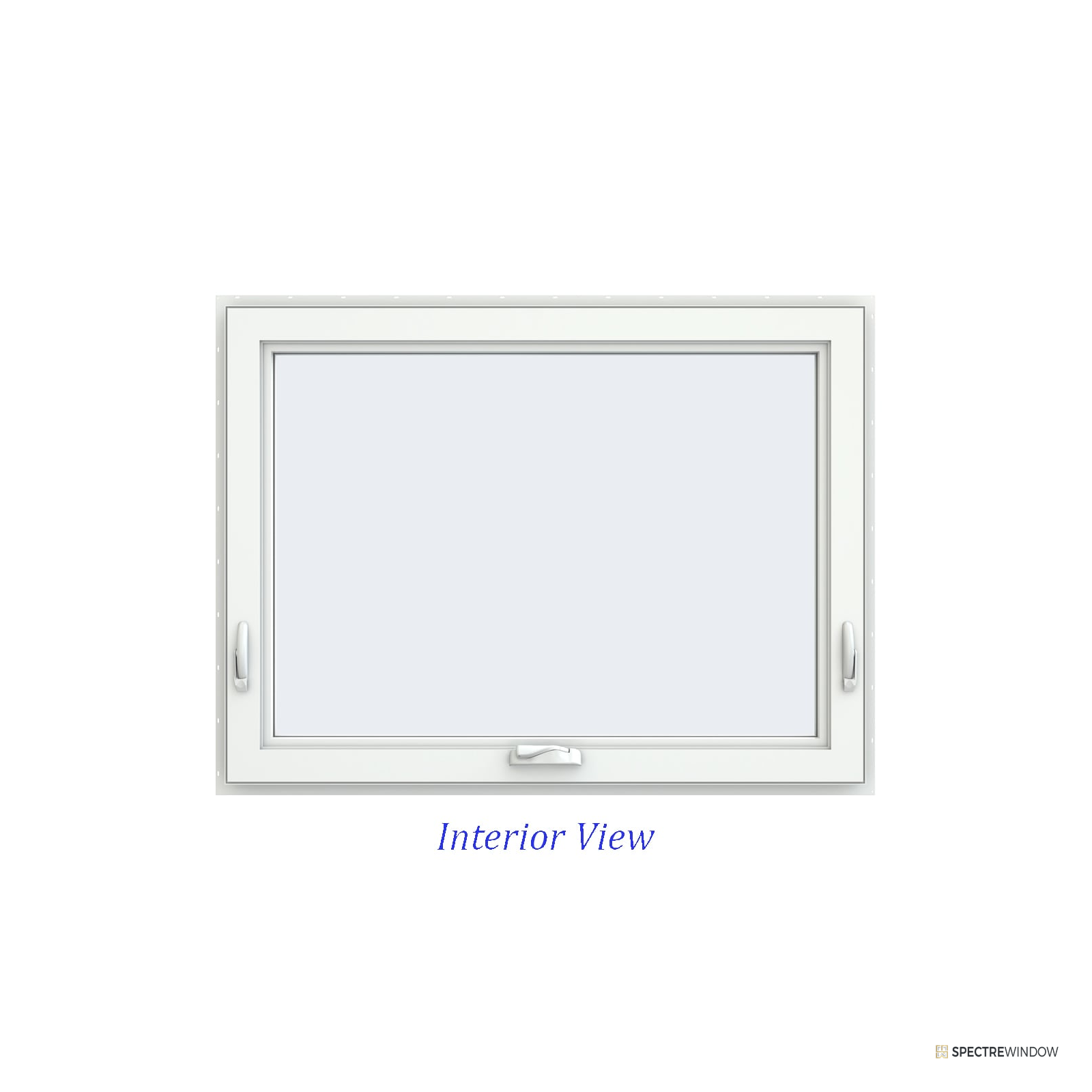 Spectre Window 47.5 in. x 35.5 in. Vinyl Awning Window with Low-E Insulated Glass, Black - alternate view