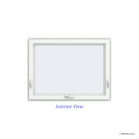 Spectre Window 47.5 in. x 35.5 in. Vinyl Awning Window with Low-E Insulated Glass, Black - alternate view