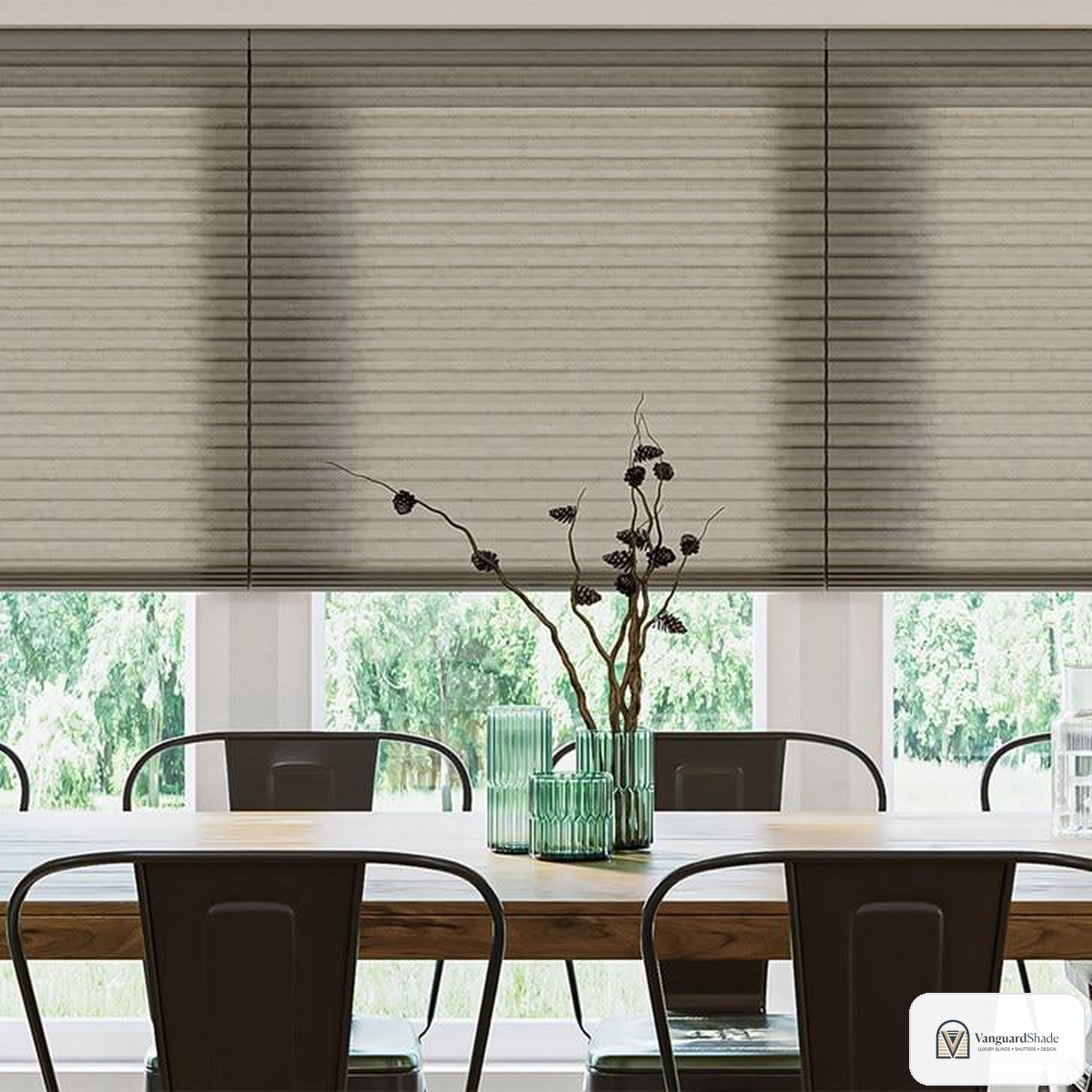 Vanguard Shade Motorized Cellular Shade, Rechargeable, Custom Cut - alternate view