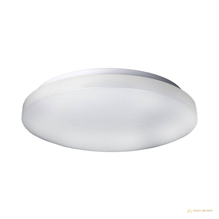 Light Archon Rondo Round LED Flush Mount, Selectable CCT and Wattage, Matte White - angle view
