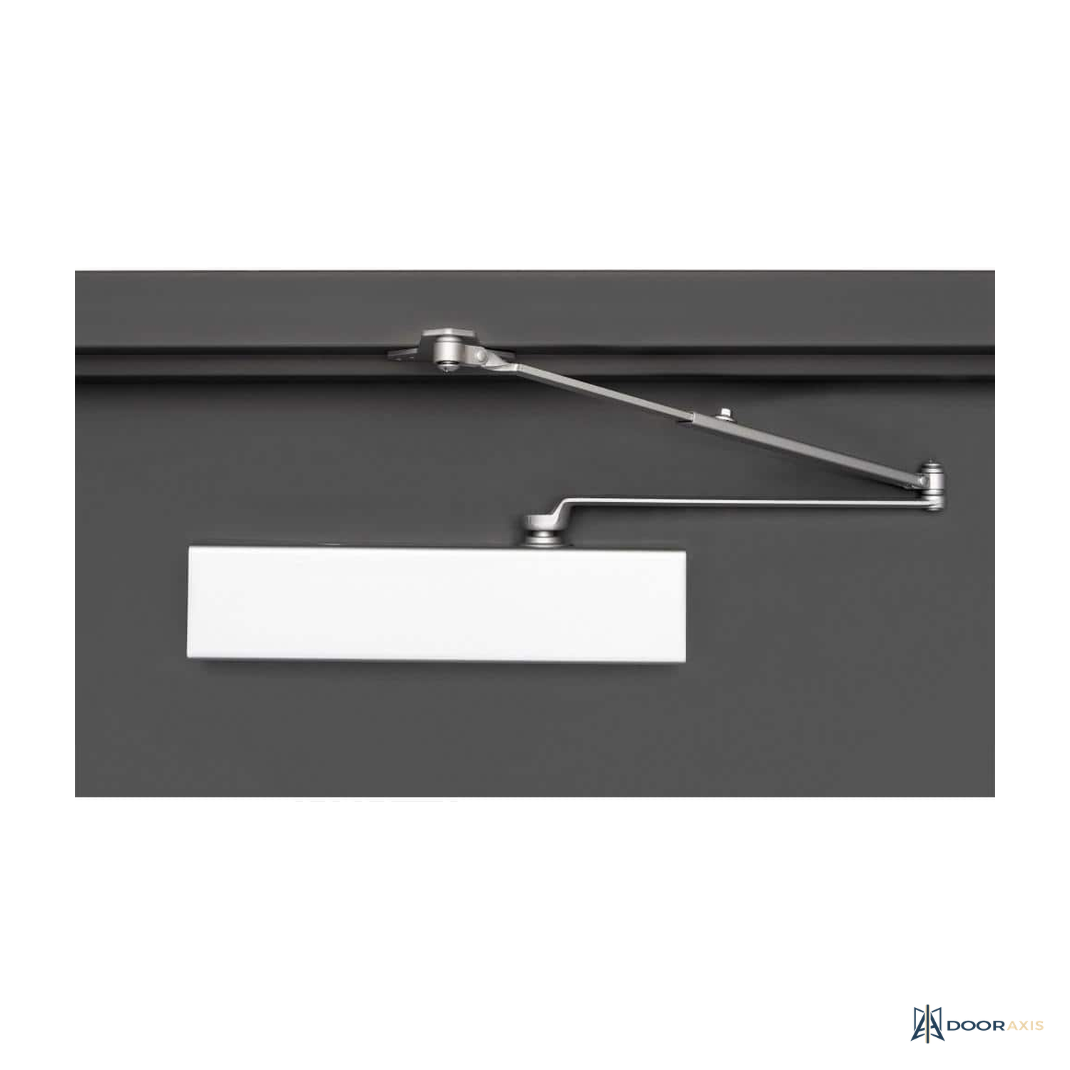 Door Axis Heavy Duty All-In-One Commercial Door Closer with Universal Plate - angle view