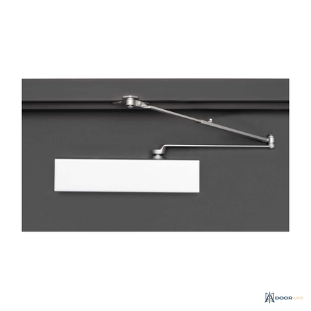Door Axis Heavy Duty All-In-One Commercial Door Closer with Universal Plate - angle view