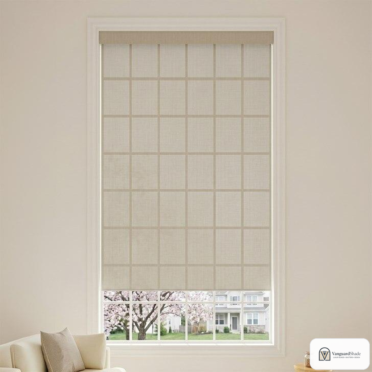 Vanguard Shade Interior Solar Shade, 5 Percent Openness, Custom Cut - alternate view