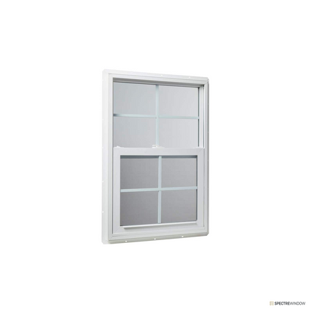 Spectre Window 24 in. x 36 in. Vinyl Single Hung Utility Window with Screen - alternate view