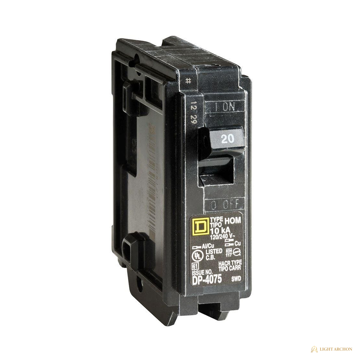 Light Archon Garrison 20A Circuit Breaker Assortment 3-Pack - angle view