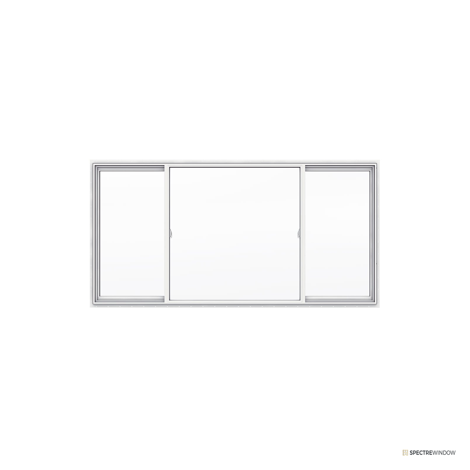 Spectre Window 95.5 in. x 47.5 in. Vinyl Sliding Window with Low-E Insulated Glass - alternate view