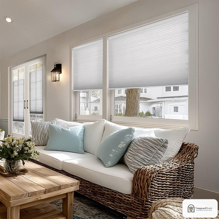 Vanguard Shade Top Down Bottom Up Cordless Cellular Shade, Blackout, Custom Cut - alternate view