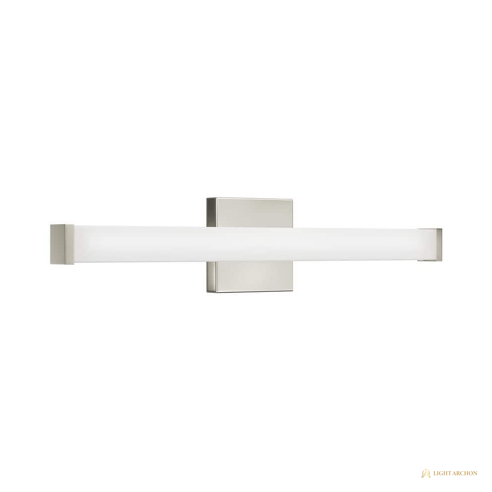 Light Archon Quanta 24 in. Selectable CCT Integrated LED Linear Vanity Light, Brushed Nickel - angle view