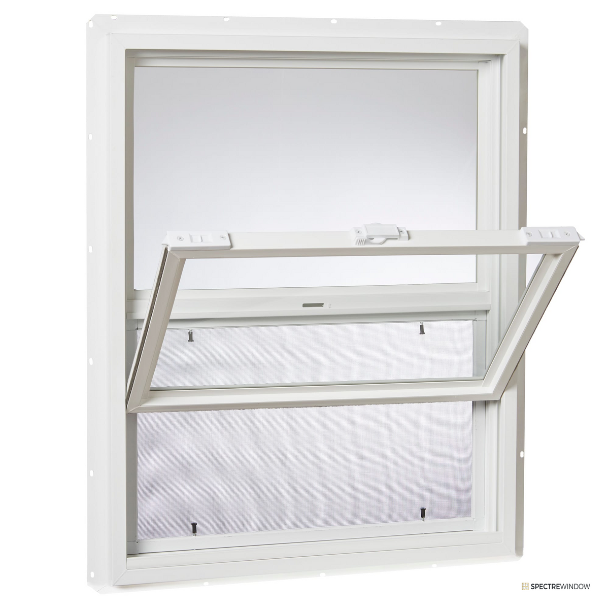 Spectre Window 23.5 in. x 29.5 in. Vinyl Single Hung Utility Window, Single Pane - alternate view