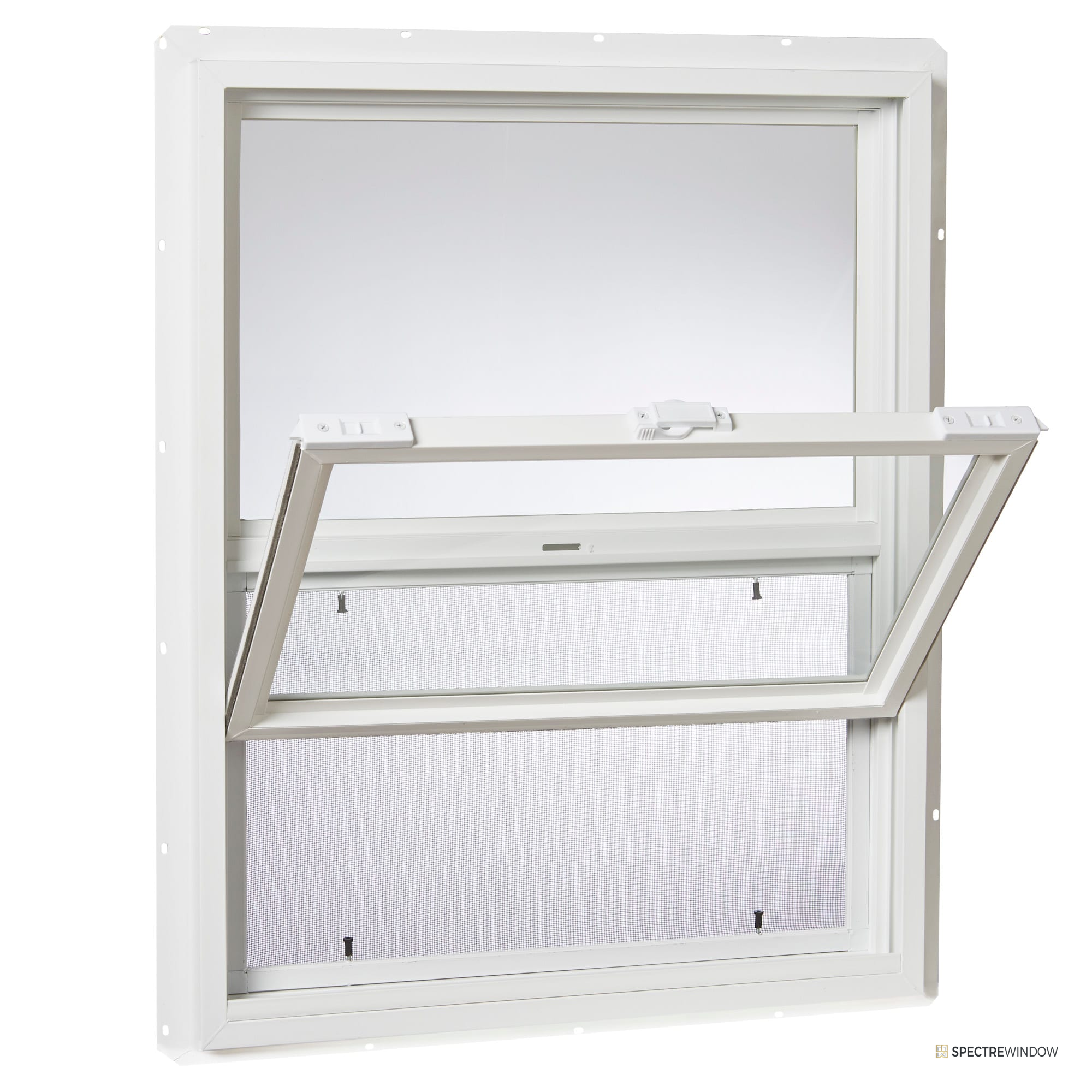 Spectre Window 23.5 in. x 29.5 in. Vinyl Single Hung Utility Window, Single Pane - alternate view