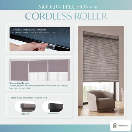 Vanguard Shade Motorized Roller Shade, Rechargeable, Custom Cut - alternate view