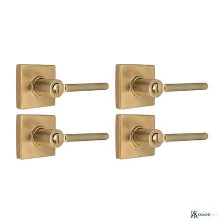 Door Axis Straight Privacy Door Lever Project Packs - angle view