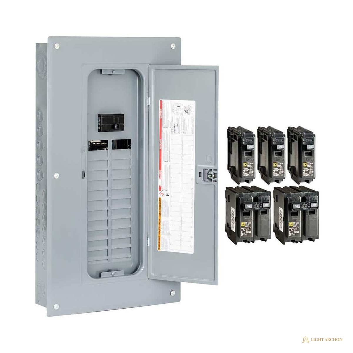 Light Archon Cornerstone 100A Load Center - angle view