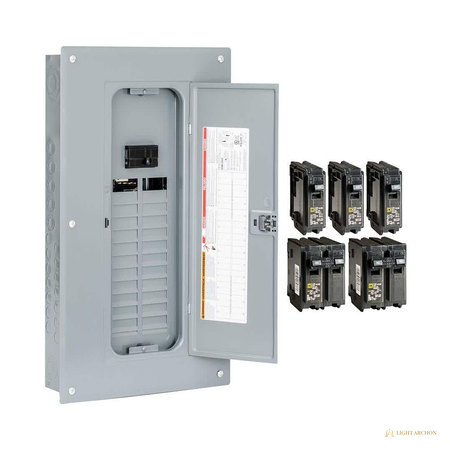 Light Archon Cornerstone 100A Load Center - angle view