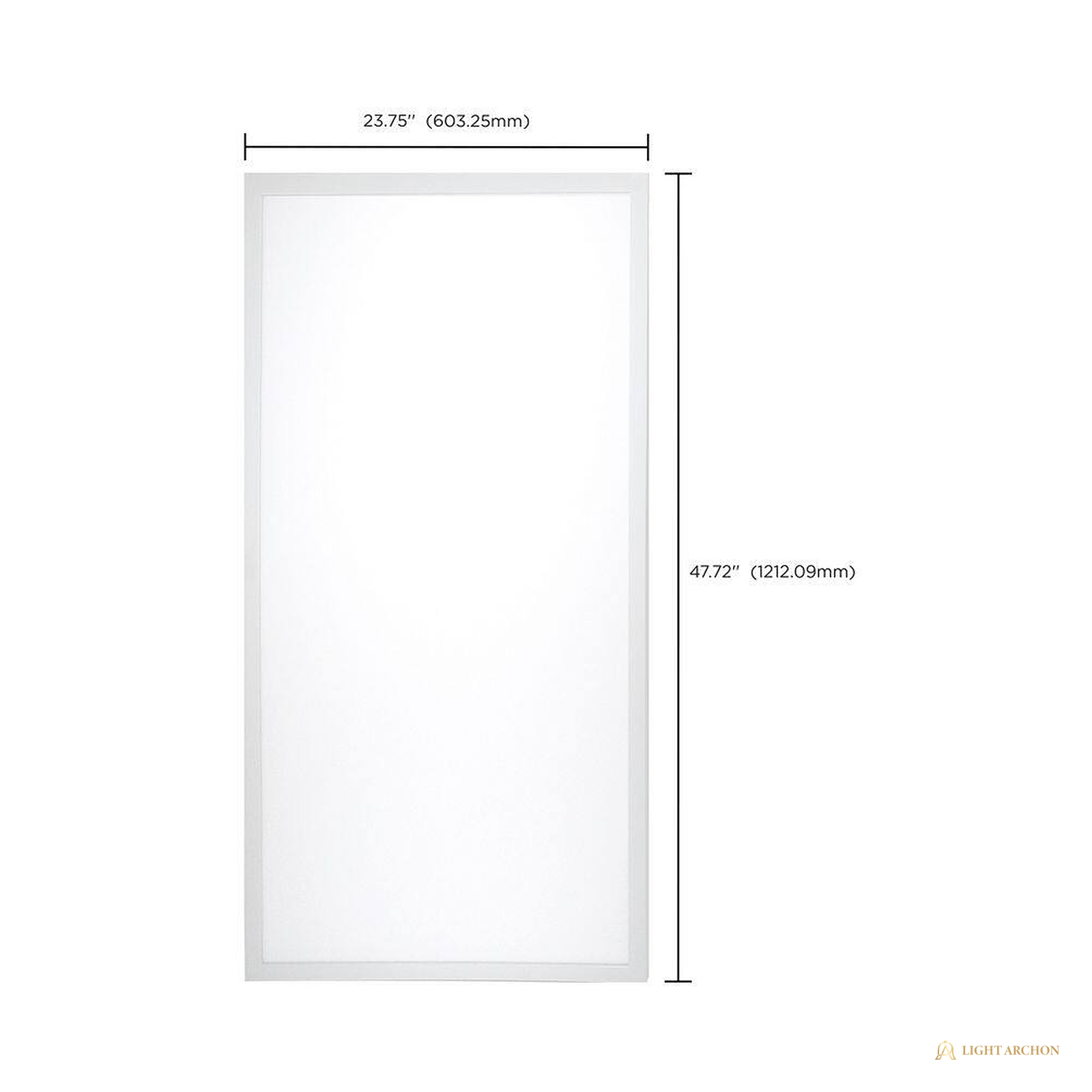 Light Archon Boreal LED Backlit Flat Panel, Selectable Wattage and CCT, 120-277V - angle view