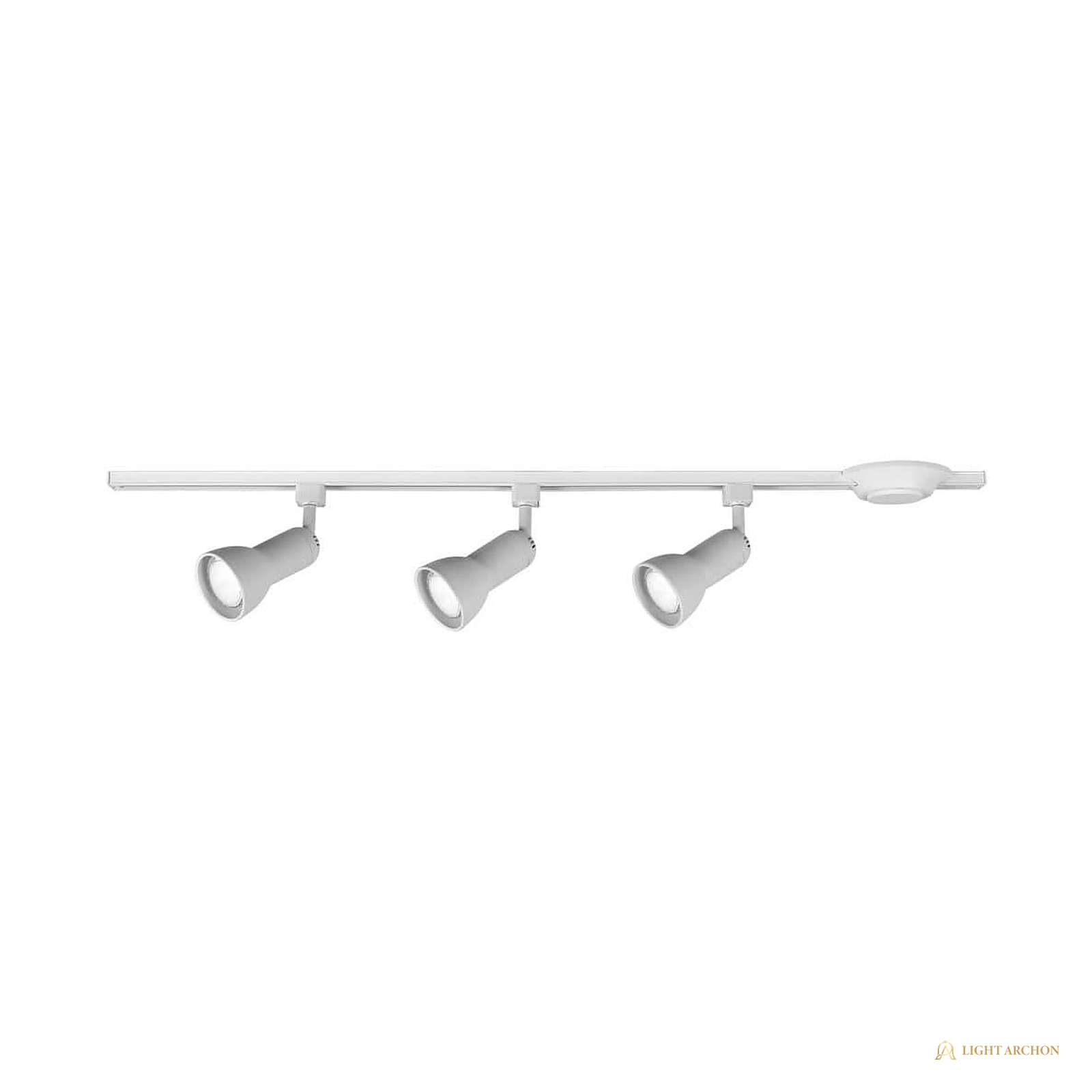 Light Archon Axis 4 ft. Linear Track Kit with 3 Step Heads, White - angle view