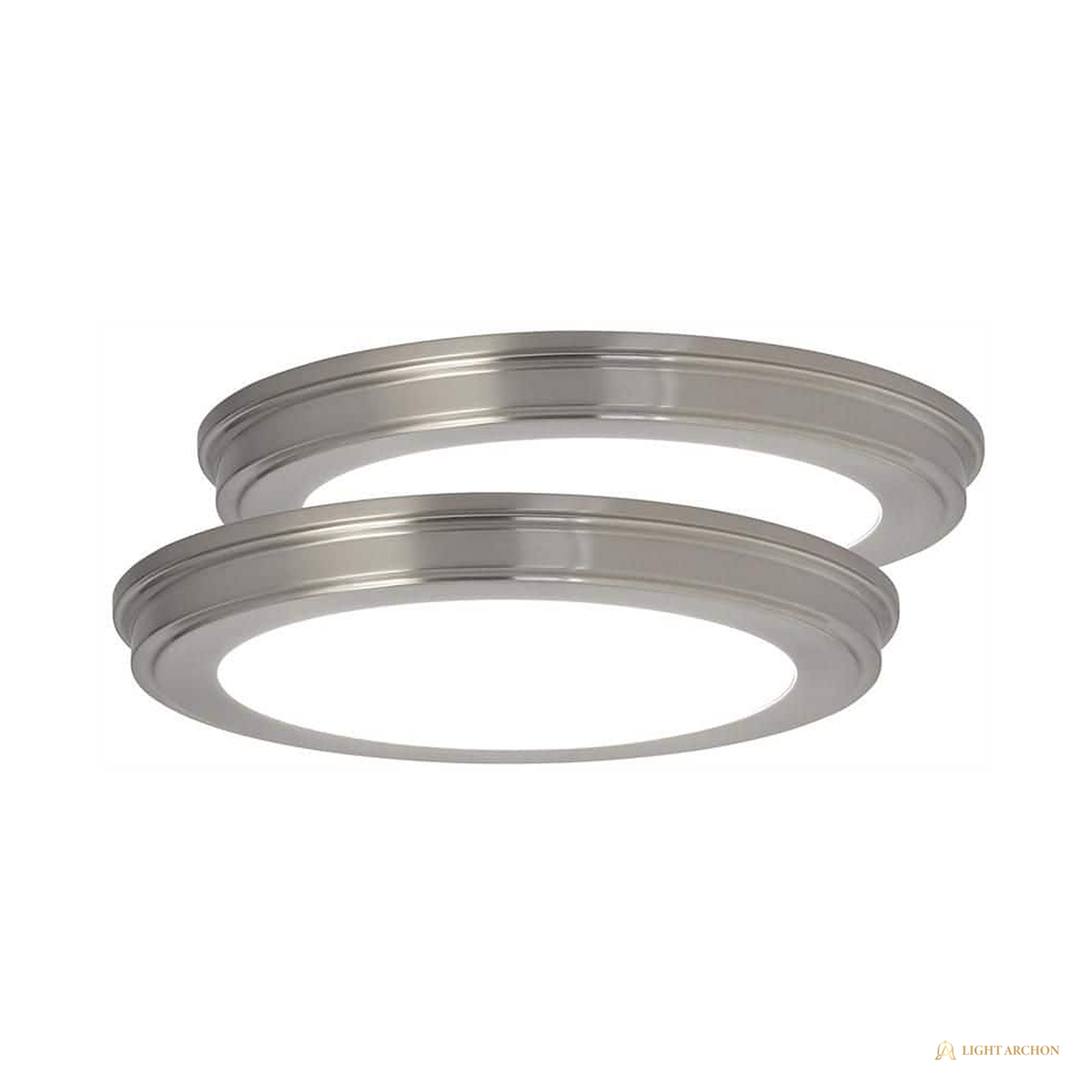 Light Archon Aurel 13 in. Selectable CCT LED Round Flush Mount Light - angle view