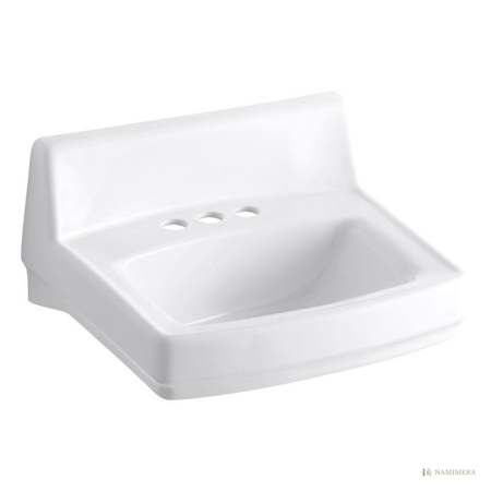 Namimera 20-3/4 in. Wall-Mount Vitreous China Bathroom Sink, 4 in. Centerset, White - product view