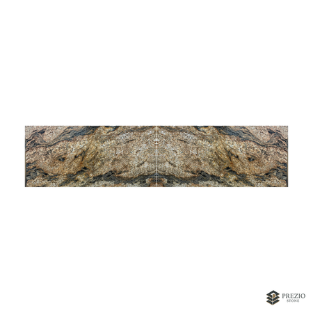 Prezio Stone Magma Gold Granite Slab Program - bookmatch pair visualization