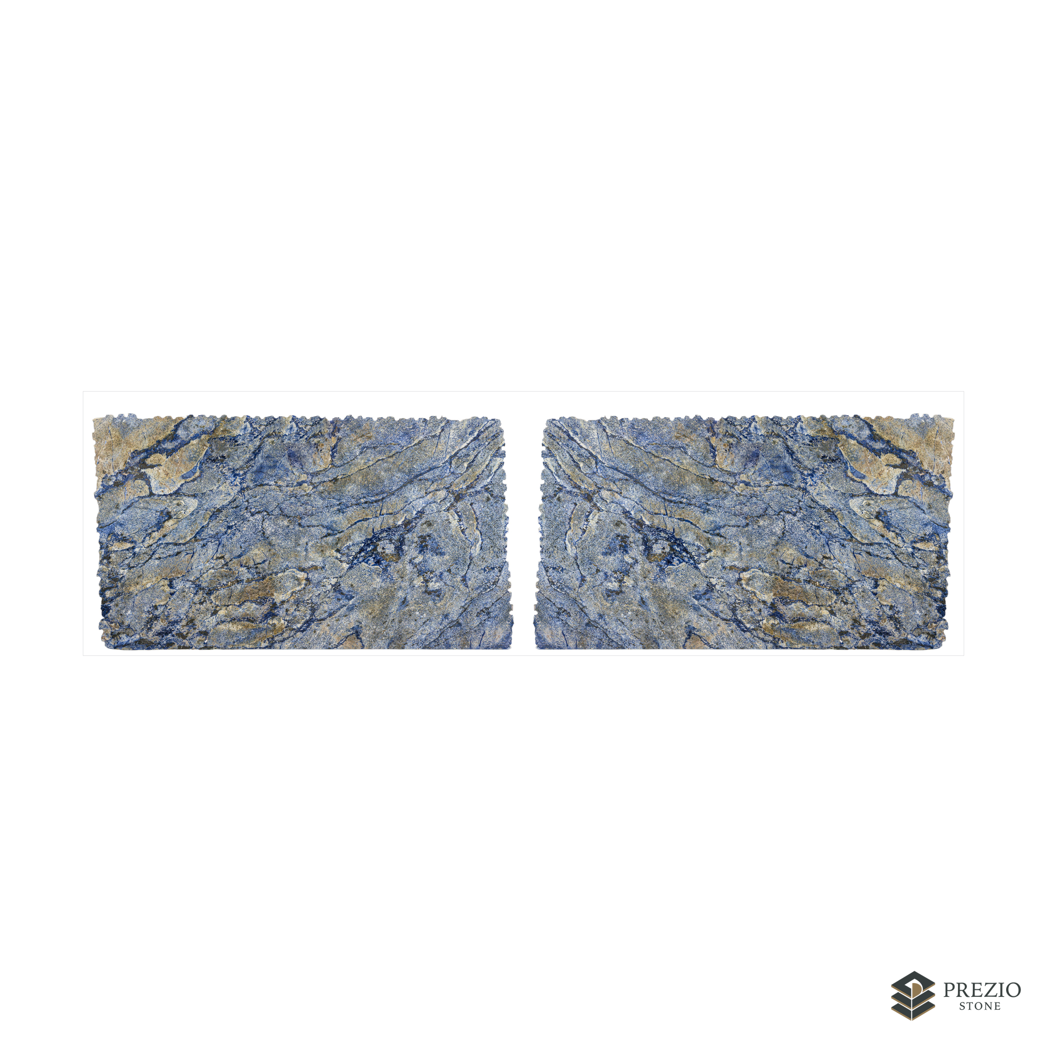 Prezio Stone Azul Bahia Granite Slab Program - bookmatch pair visualization
