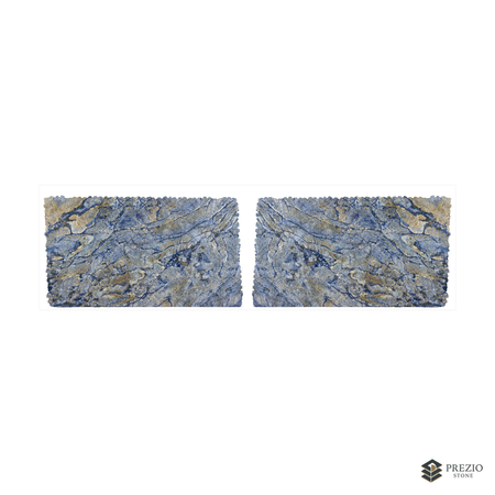 Prezio Stone Azul Bahia Granite Slab Program - bookmatch pair visualization