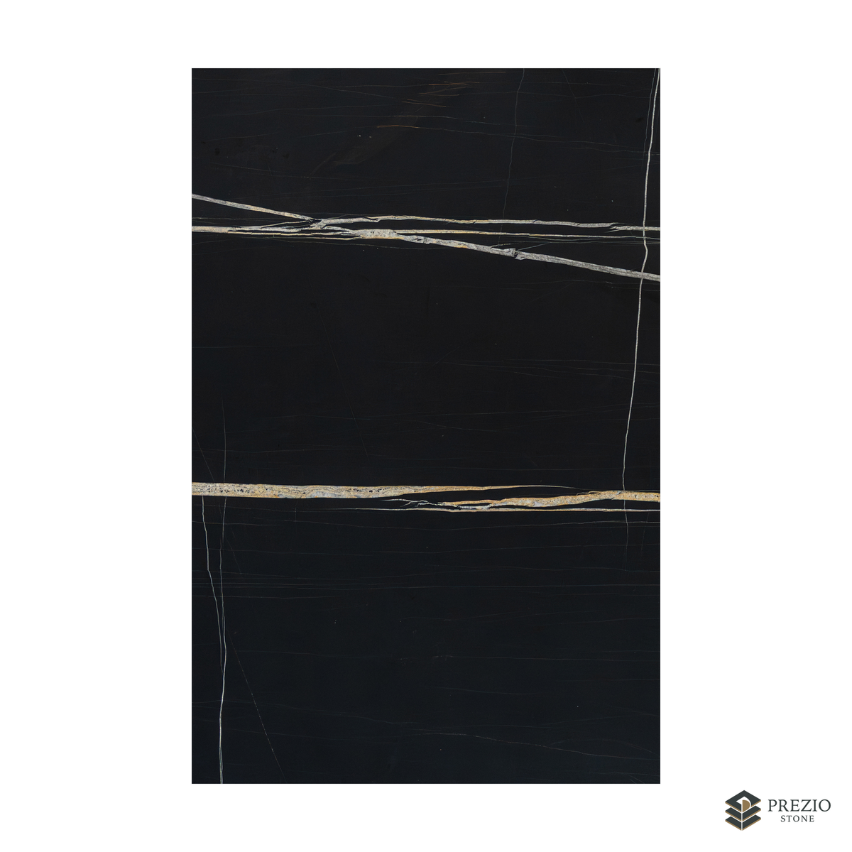 Prezio Stone Black Sahara Marble Slab Program - texture detail