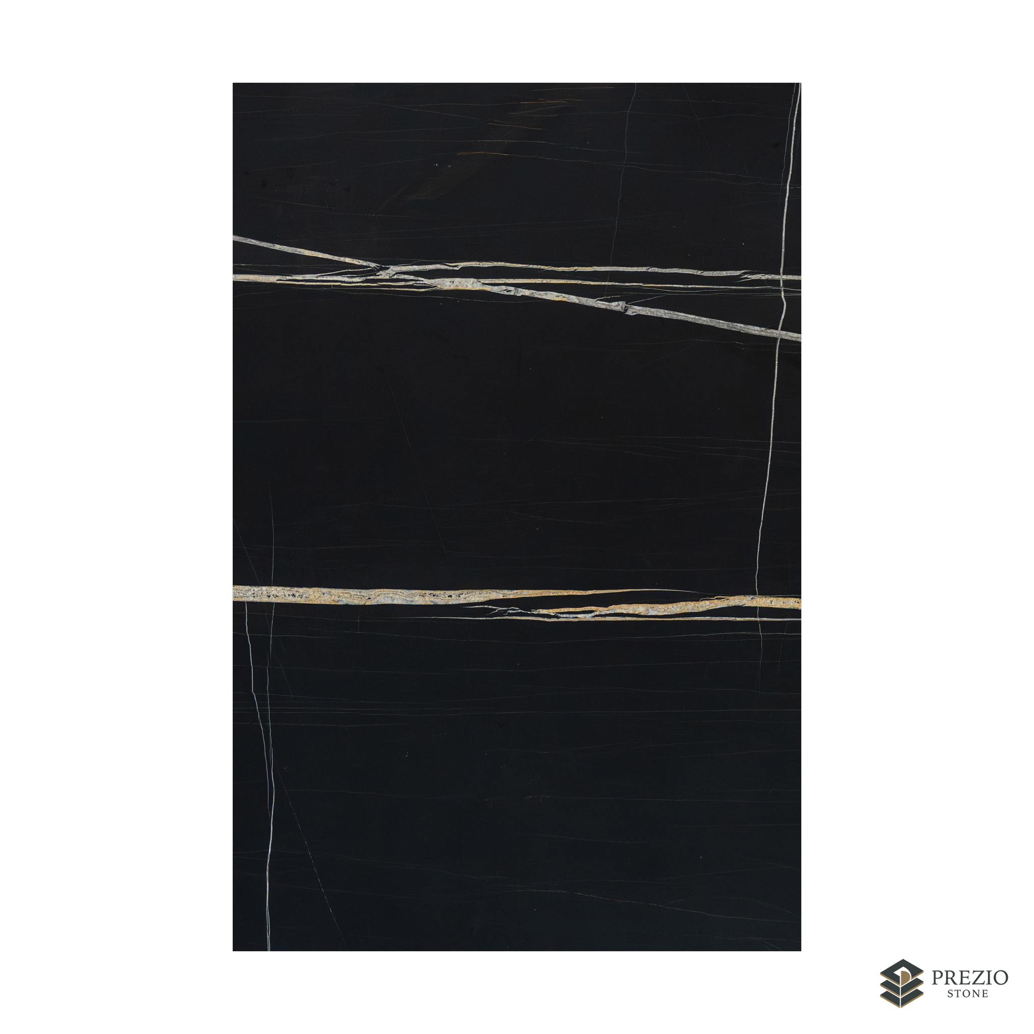 Prezio Stone Black Sahara Marble Slab Program - texture detail
