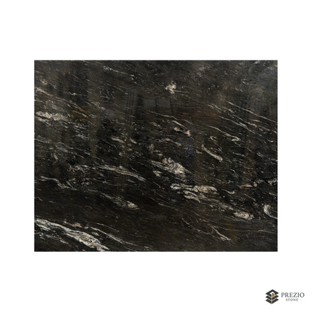 Prezio Stone Black Cosmic Granite Slab Program - texture detail