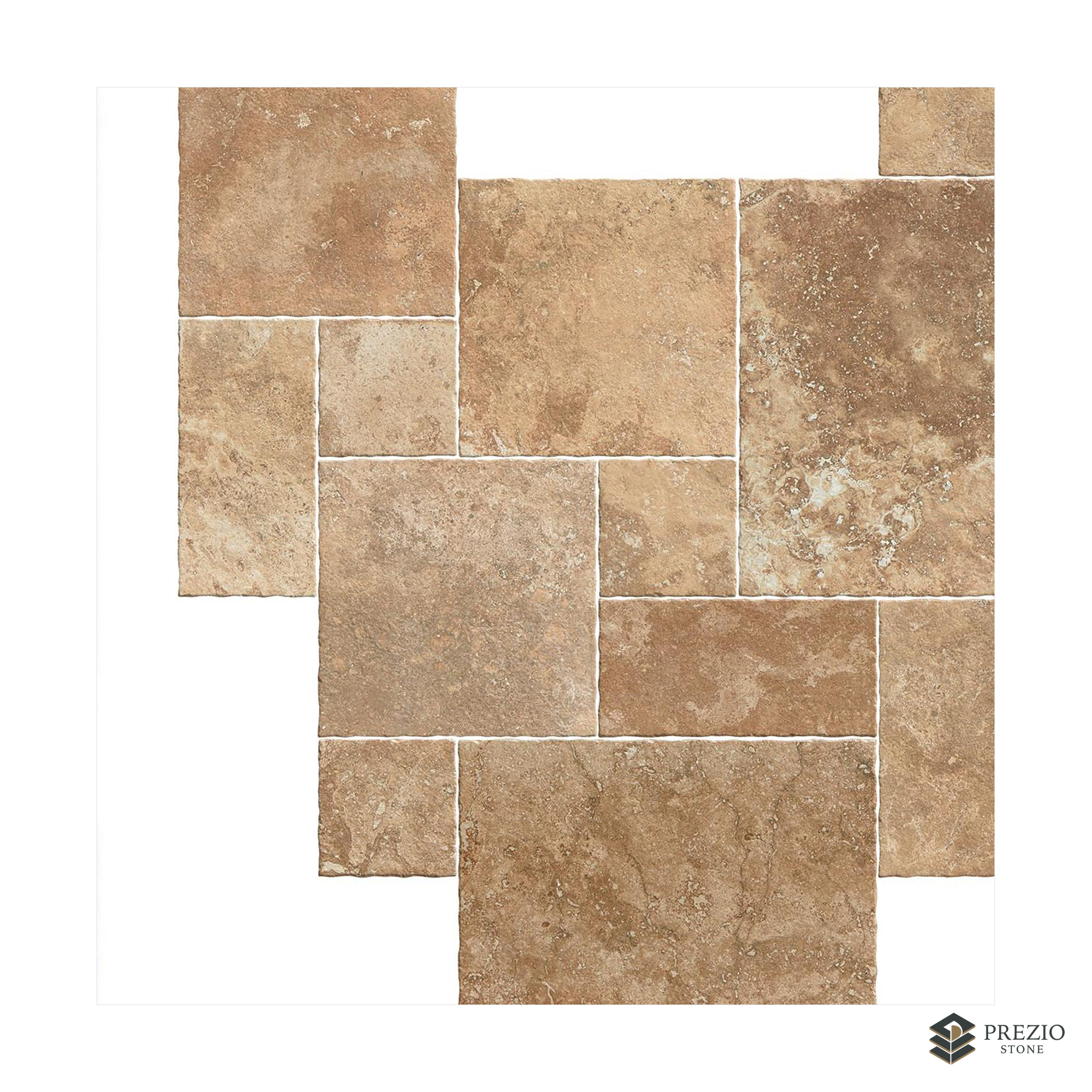 Prezio Stone Berlin Sandstone Limestone Look Porcelain Tile, Modular Set - texture detail