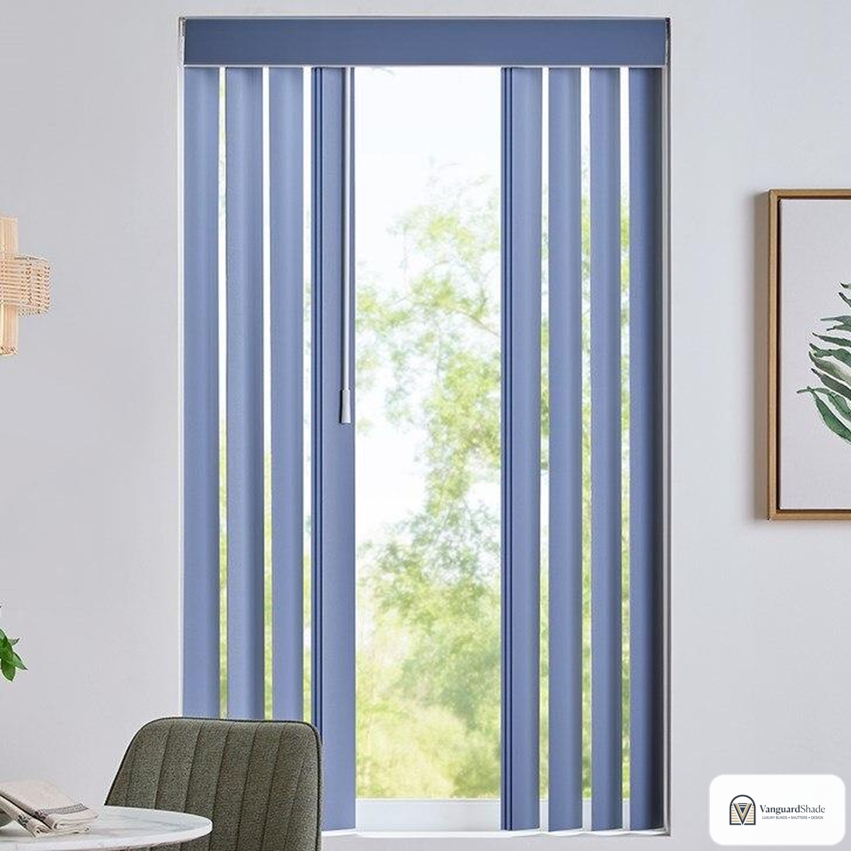 Vanguard Shade 3.5 in. Replacement Vertical Blind Louvers, 10 Pack - detail view