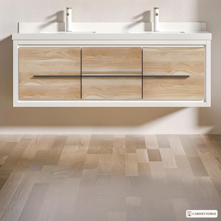 Cabinet Forge Natural Oak Wall-Hung Vanity Program - construction detail